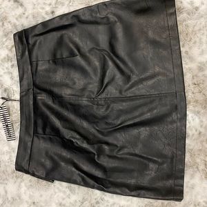 Leather skirt